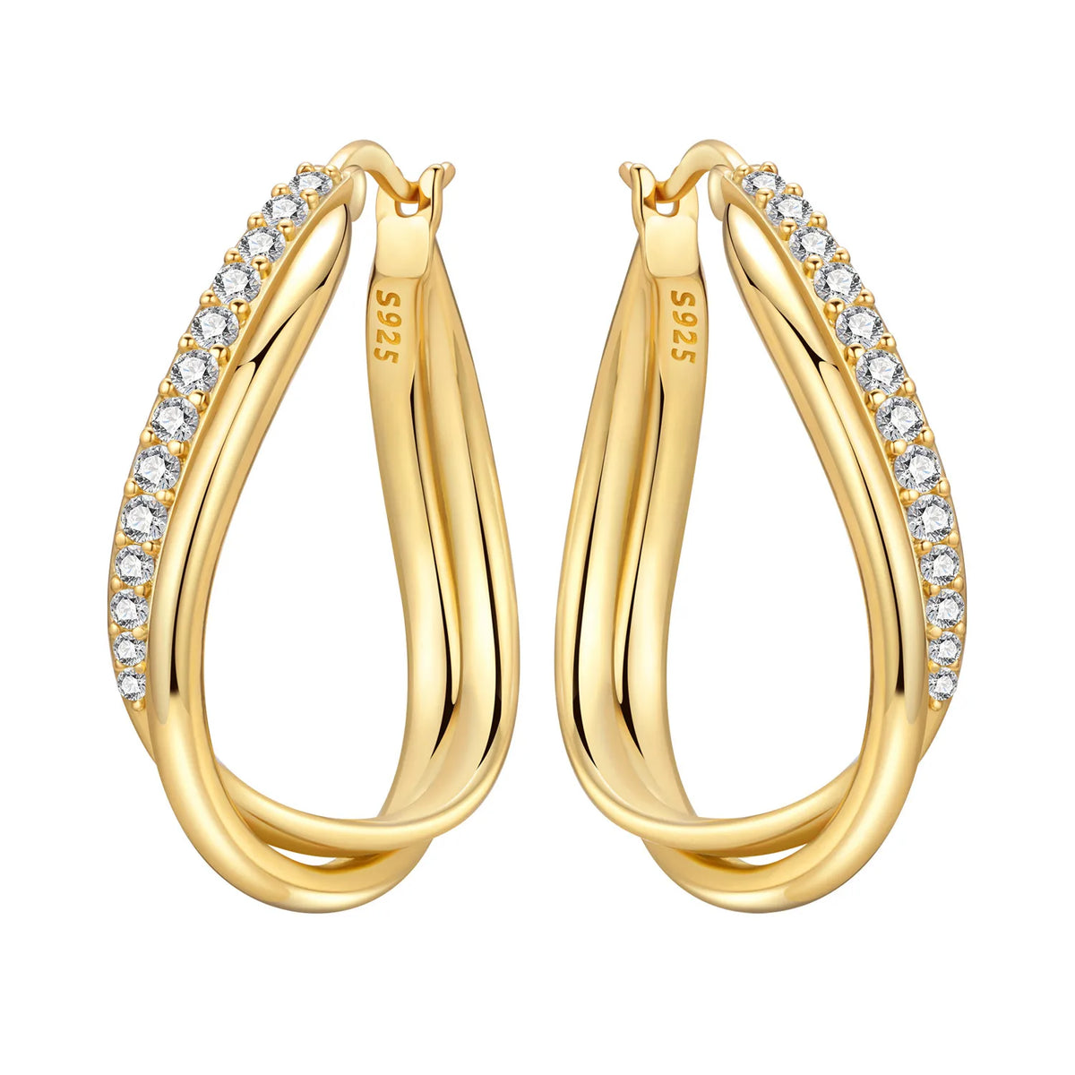 Original 925 Sterling Silver Planet Starlight Earrings Fashion 18K Gold Hoop Earring for Women Piercing Jewelry Aretes Gifts