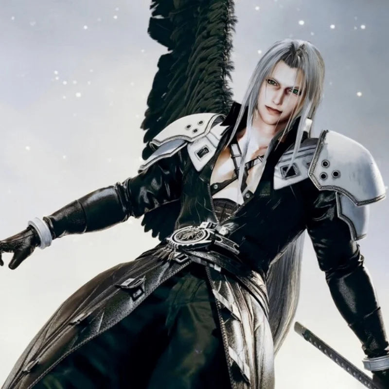 65CM PVC Final Fantasy VII Sephiroth Peripherals Action Figures Toy Model Desktop Ornament Birthday Gift