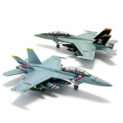 1:72 Scale F/A-18 Super Hornet Bounty Hunter VFA-2 Plastic Diecast Aircraft Model US Navy Fighter Jet Collectible Toy Gift