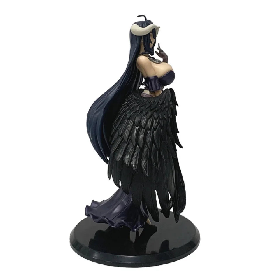 18cm Anime Overlord Figure Albedo Dark Bull Horn Armor&Party Dress Series  Action Figure PVC Collection Model Figurine Toys Gift