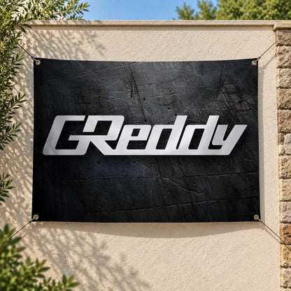 GReddy JDM Turbo Street Racing Flags Personalized Banner Flag Room Dorm Camping Picnic Garage Bar Outdoor Wall Decor