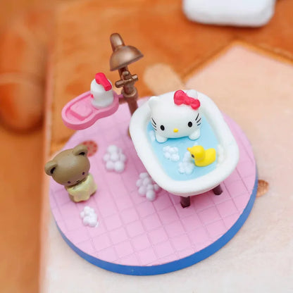 New Stock Kt Cat Worker Figurines Miniature Scenes Blind Boxes Toys Desktop Ornaments Surprise Gifts For Girls' Birthdays