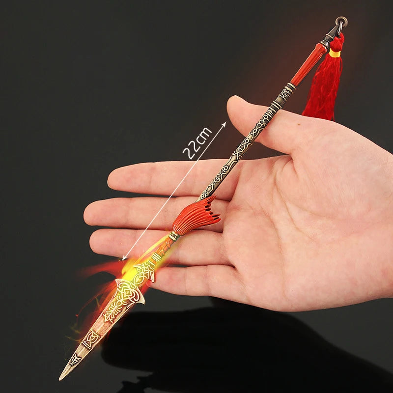 Mini Dark Moon Sword Keychain ER Game Peripherals Ranni Hand of Malenia Moonveil Sword Model Key Ring llavero Gift Toys