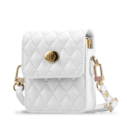 Women&Girls Fashion PU Leather Mini Phone Bag With Adjustable Crossbody Lanyard Strap For Galaxy Z Flip 7/6/5/4/3 Phone Case