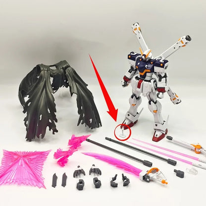 RG 1/144 Crossbone X1 Mech Assembly Model Kit Action Figure Ornament With Torn Cloak Full Weapons Mini Pilot Figure Collectible