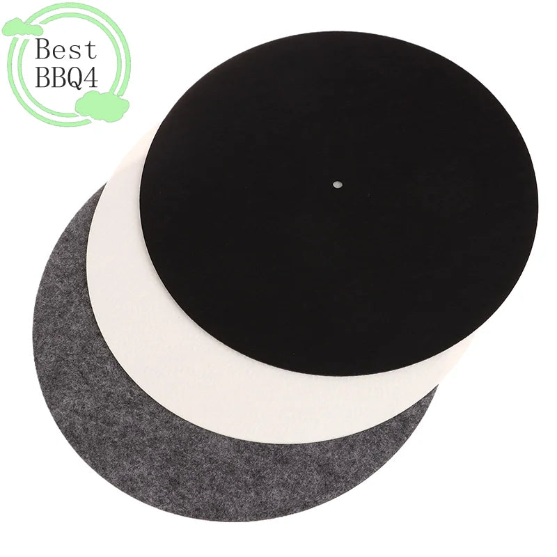 (BBQ4)1PC Slip Mat Felt Turntable Platter Mat For LP Vinyl Record Audio Replacement DIY Accessory Audiophile Thick Turntable Mat