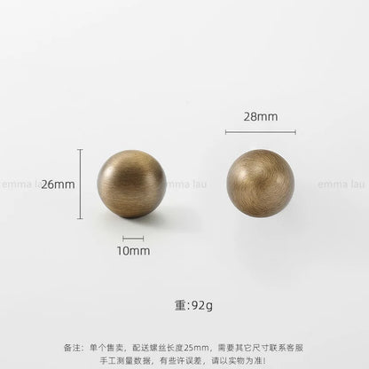 Light Luxury Brass Furniture Handles Retro Long Strip Cabinet Handles Round Door Drawer Knobs Kitchen Wardrobe Cupboard Pulls