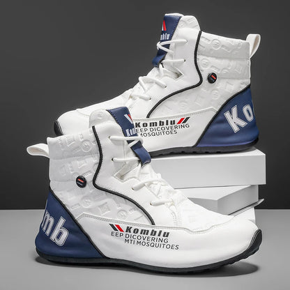 High-Top Casual Sneakers with Trendy Embossed Design, Soft and Shock-Absorbing, Versatile for Daily Commuting, Unisex Fashion Height-Increasing Sports Shoes 9