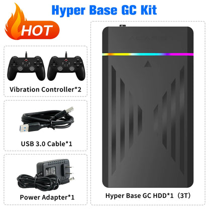 Retro Gaming HDD Retrobat＆Playnite＆Launchbox OS for PS4/PS3/PS2/PS1/SWITCH/N64/DC/WIIU 39 Emulators for Windows with 17000+Games