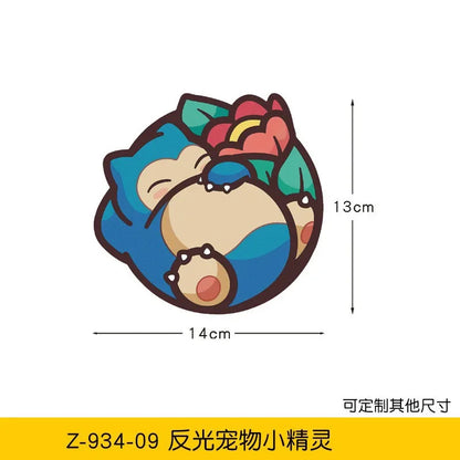 20styles Monster Elf Car Stickers Anime Figure Eevee Charmander Cute Cartoon Doll Creative Sticker Birthday Gifts