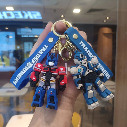 2026 New Transformers Keychain Anime Peripherals Pvc Cartoon Doll Keychain Car Accessories Toys Men and Women Birthday Gifts