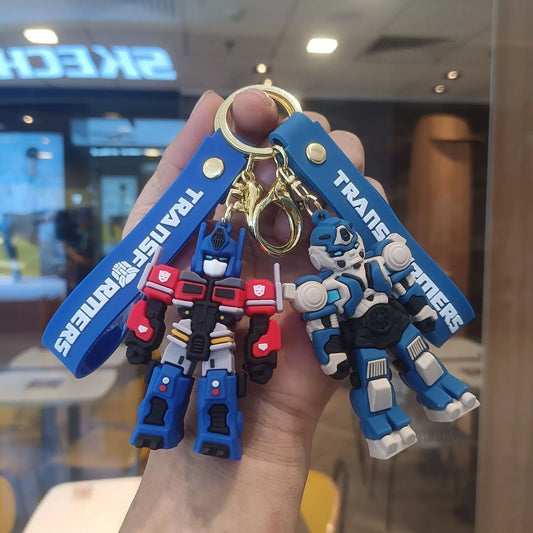 2026 New Transformers Keychain Anime Peripherals Pvc Cartoon Doll Keychain Car Accessories Toys Men and Women Birthday Gifts