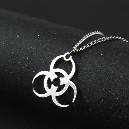 Stainless Steel Residents Evils Pendant Necklace Corporation Symbol Chain Necklace Fans Cosplay Party Jewelry Accessories Gift