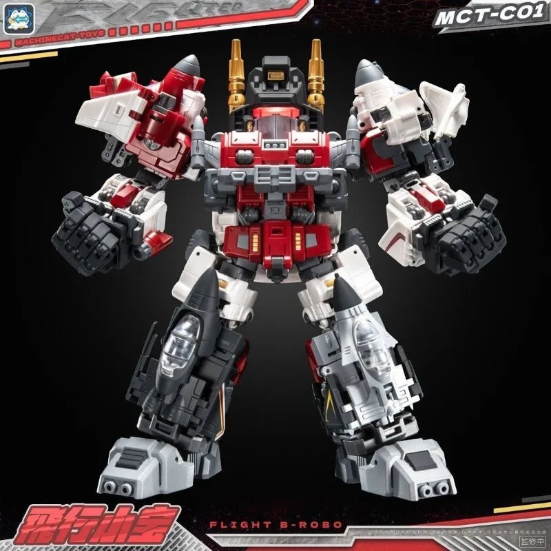 【IN STOCK】 Transformed Toys MachineCat-Toys MCT-C01 MCTC01 Mini Superion 5-in-1 Combiner Flight B-Robo Mini Brave Action Figure