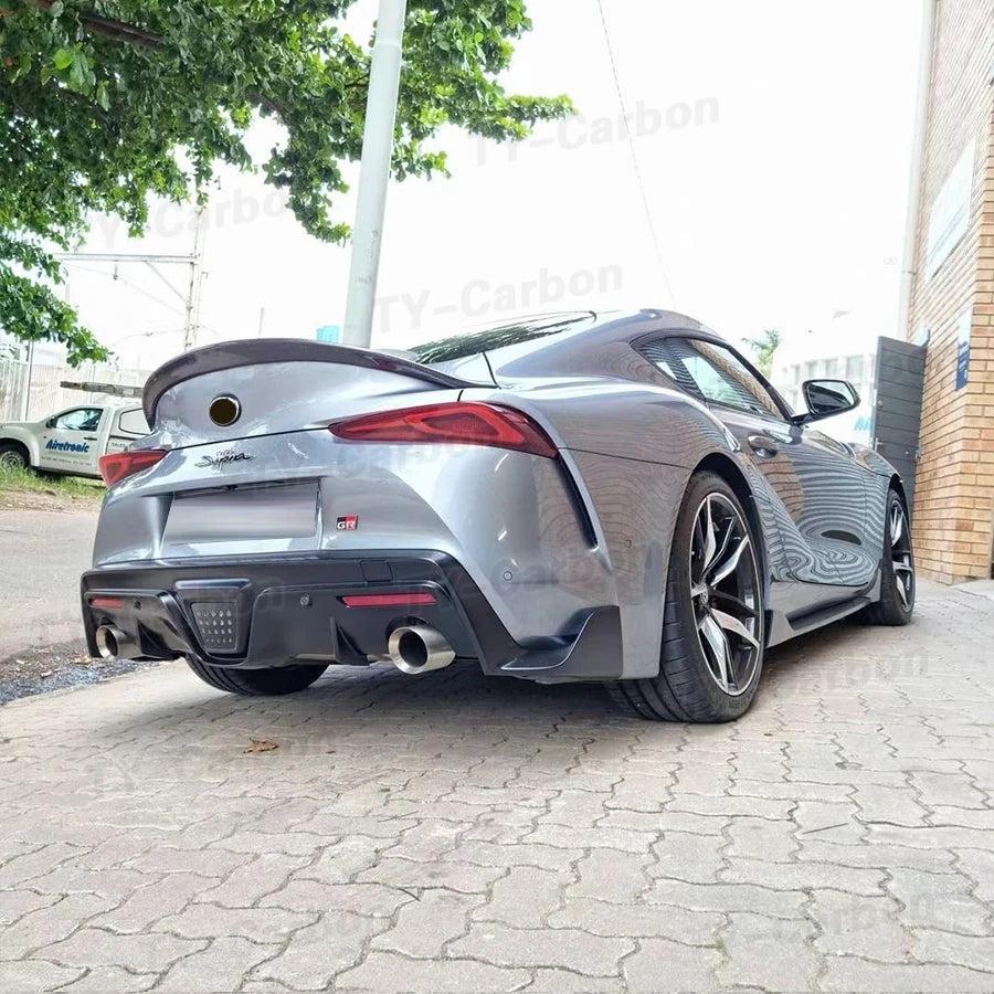 Real Carbon Fiber AG Style Spoiler For Toyota Supra GR MK5 A90 A91 Trunk Spoiler Flaps Rear Wing Car Trunk Diverter FRP