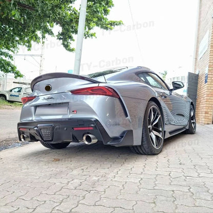 Real Carbon Fiber AG Style Spoiler For Toyota Supra GR MK5 A90 A91 Trunk Spoiler Flaps Rear Wing Car Trunk Diverter FRP