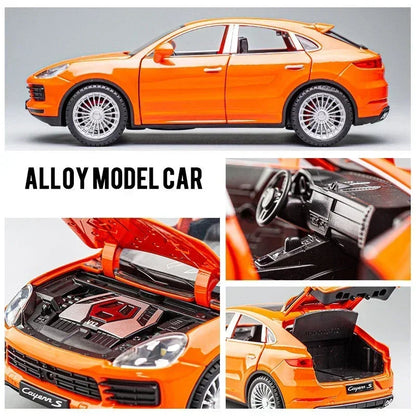 1:24 Cayenne S Coupe SUV Alloy Scale Model Car Diecast Metal car Simulated collectibles Children's Birthday Toy Gift