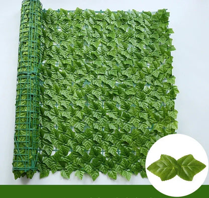 For Home Outdoor Garden Balcony Decoration Fake Plant Artificial Ivy Hedge Green Leaf Fence Board Artificial Privacy Fence