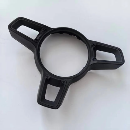 Black Decorative Frame for the Car Steering Wheel in GT Style with Blackening Effect for Macan Panamer Cayenne 9P1419732 5Q0