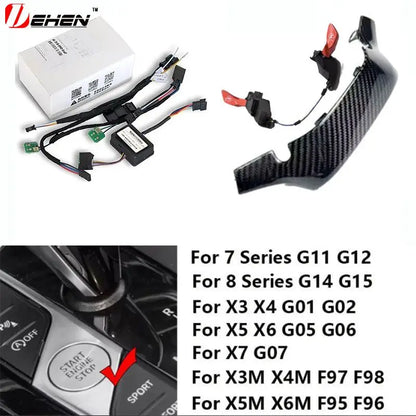 Carbon fiber Steering Wheel  M1 M2 Button Switch module Sport Mode Switching For BMW G20 G22 G26 G42 G30 G32 G01 G02 G05 G14 G12