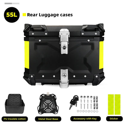 CNC Aluminum Motorcycle Helmet Box Trunk Top Case Travel Luggage Storage Box for BMW R1200GS Adventure 1200 GS R1250GS ADV