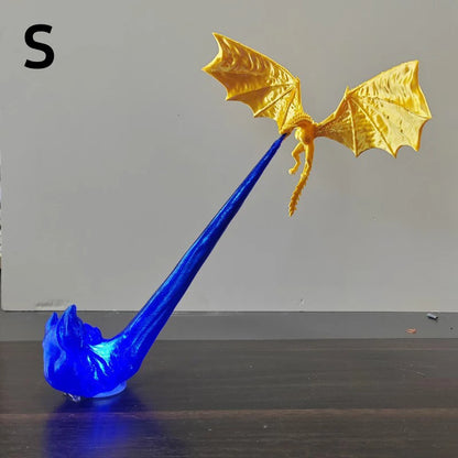 New Dragon Flame Book Nook Sculpture Fire Breathing Dragon Gothic Ornament Halloween Birthday Present Bookshelf Decoration 2026