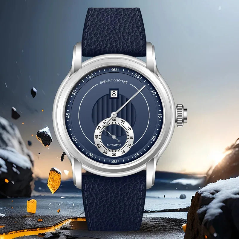 Specht & Sohne Hot Selling Men's Watch Top Brand Luxury Sports Jump Hour Automatic Mechanical Watch Stainless Steel Waterproof