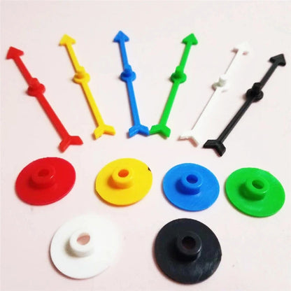 6PCS10CM 4.5cm 7.5cm 4inch Arrow Disc-Spinning Plastic Pawn/Chess For Board Game And Card Game Accessories