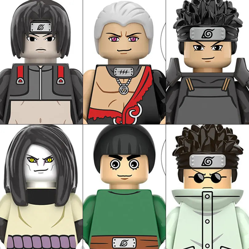 WM6152 Naruto Building Blocks Ootutuki Momoshiki Mitsuki Gaara Namikaze Minato Tobirama Action Figure Accessories For Kids