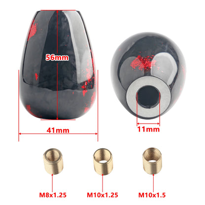 Racing Universal Forged Fiber Gear Shift Knob Cylindrical And Spherical Shift Knob For Most Car Decorations Accessories