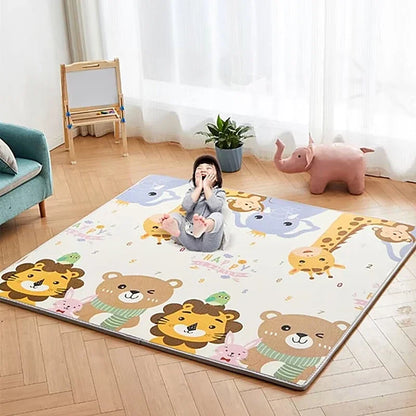 2024 New Large Size Thicken Baby Crawling Play Mats Folding Mat Carpet Play Mat for Children's Safety Rug Toys Gift Have Creases