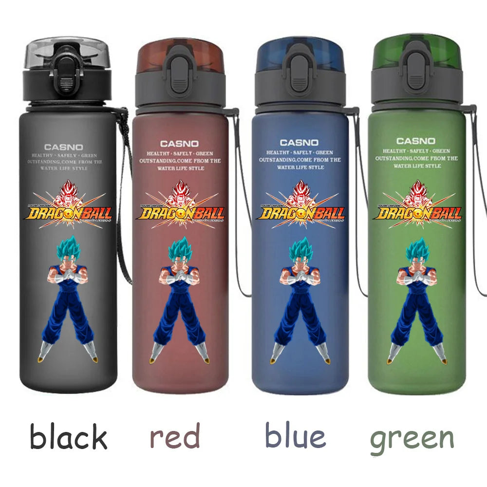 560ML Dragon Ball Water Cup Children Portable Plastic Goku Vegeta Bulma Cartoon Outdoor Large Capacity Sport Water Bottle Gift