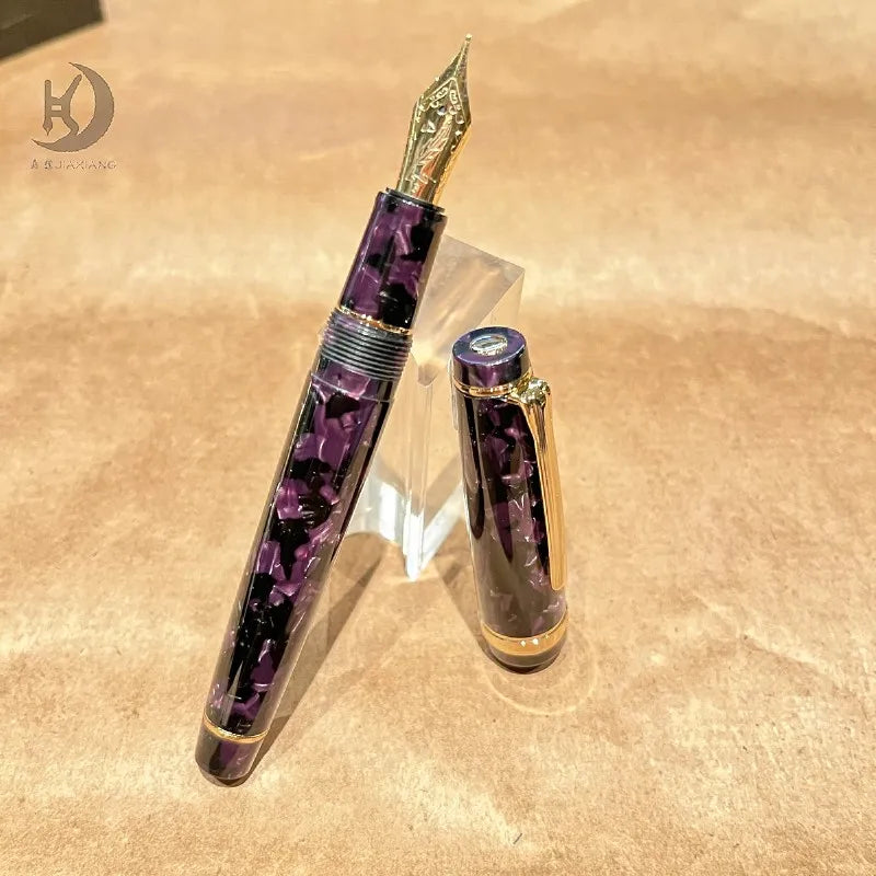 JX 21 Luxury Premium Business Writing Acrylic Calligarphy Pen, Unique Design Souvenir Fountain Pen, Ideal for Executive