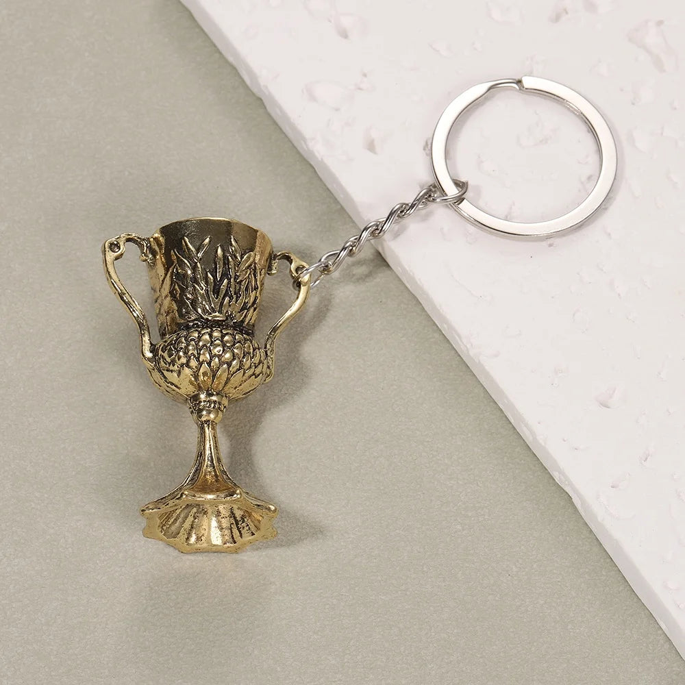 Horcruxes Retro Men's Holy Grail Necklace Accessories European and American Film Accessories God Cup Keychain