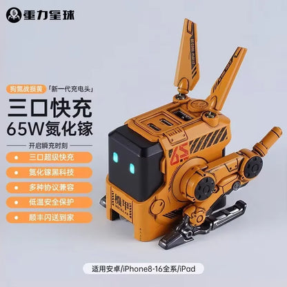 GravaStar Alpha65 65W GaN Charger Dog Nitrogen Design Fast Type C Wall Plug for iPhone Huawei Xiaomi Android Phones