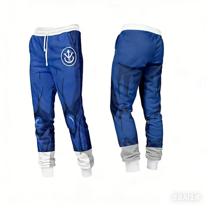 Adult Hoodie Men Sport Sweatshirts Cosplay Set Boys Men Top Casual Pants Autumn Winter Y2K Vegeta Armor Dragon Ball Z Hoodies ﻿