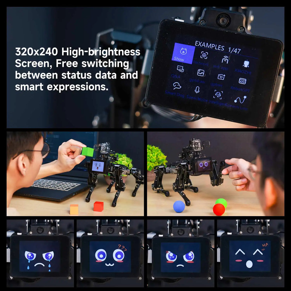 DOGZILLA-Lite Quadruped Bionic Robot Dog AI Vision Large Model Intelligent Programming Electronic Kit for Raspberry Pi