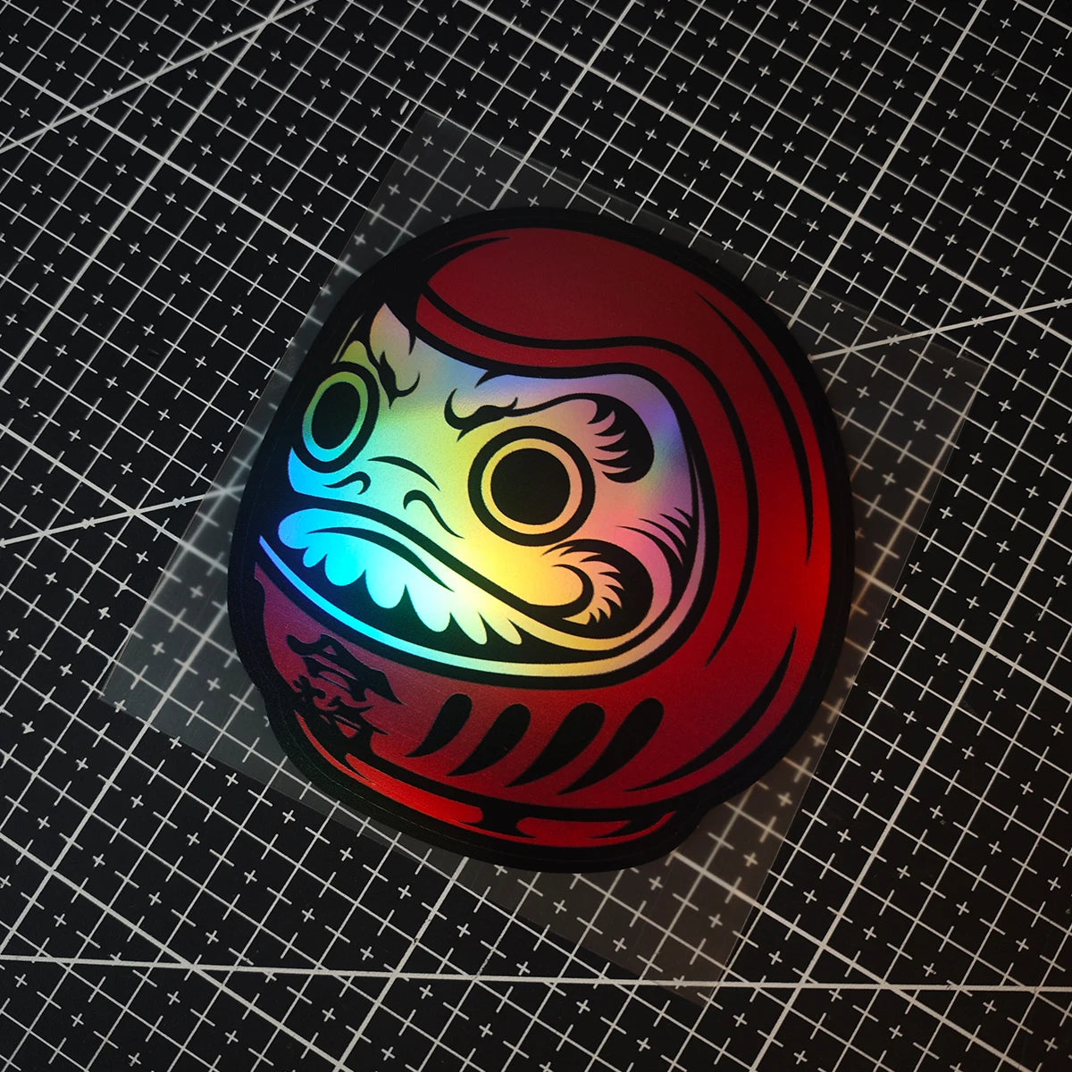 A DARUMA Doll JDM Vinyl Decal - A Car Laser Laser-Themed Sticker