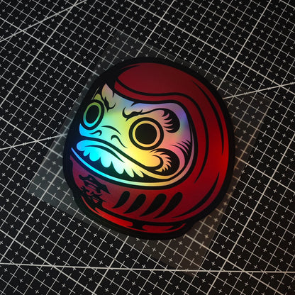 A DARUMA Doll JDM Vinyl Decal - A Car Laser Laser-Themed Sticker