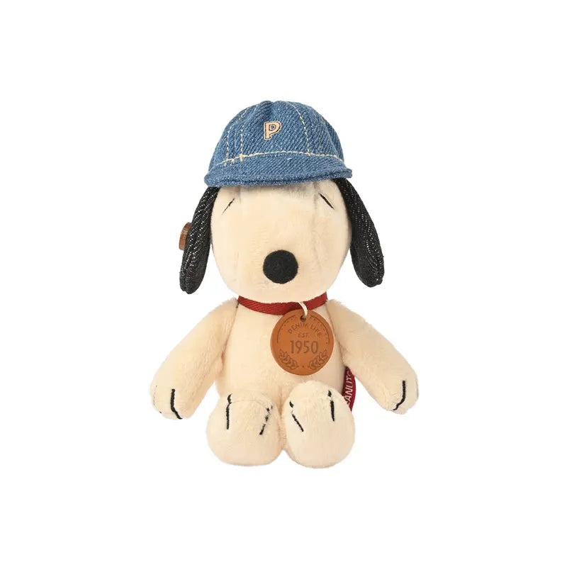 Peanuts Snoopy Denim Series Blind Box Cute Pendant Anime Merchandise Figurine Doll Trendy Desktop Decoration Surprise Toy Gift