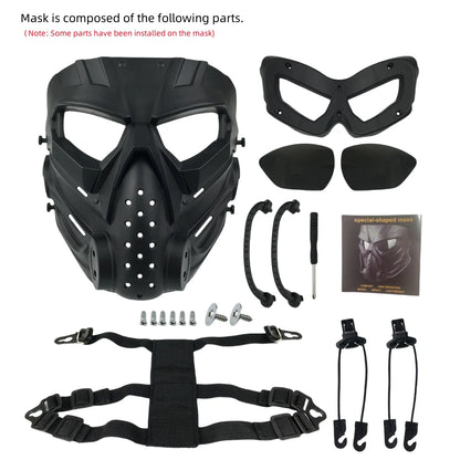 New Skull Riding Goggles Motorbike Mask Windproof Riding Glasses Ski Goggles Retro Mask Outdoor Windscreen Off-road Windscreen