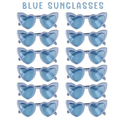 12-100Pcs Wedding Sunglasses for Guests Heart Shaped Sunglasses Bachelorette Party Glasses Bridal Shower Party Favors Photo Prop