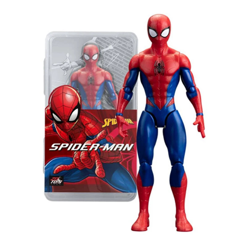 18CM Avengers Legends Figure ZDTDS Original Toy Set Spider Captain Miles Morales Thanos Ghost Iron Man Hulk Box Thor Falcon Doll