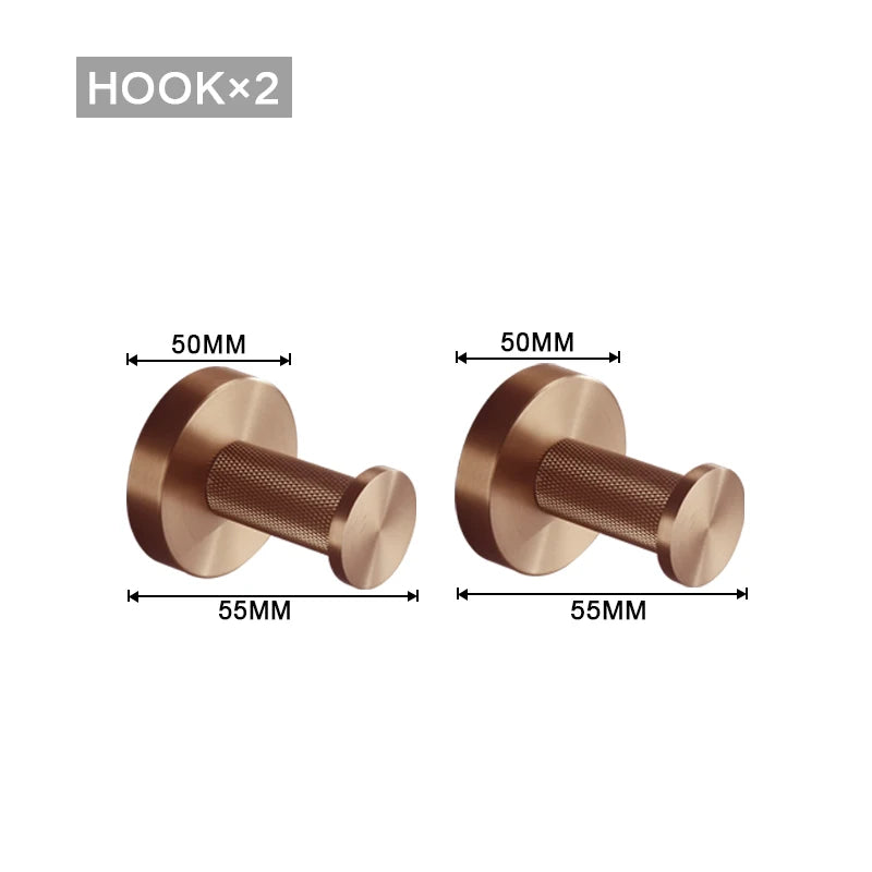 High Quality Soap Dispenser Toilet Brush Holder Toilet Paper Holder Towel Bar Rail Rack Hanger Hook Bathroom Accessories Set