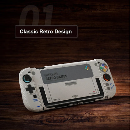 Retro Switch 2 Case SFC Hard Protection Case for Nintend Switch 2 Console Silicone Grip Protective Cover for Joy Con 2 Controlle