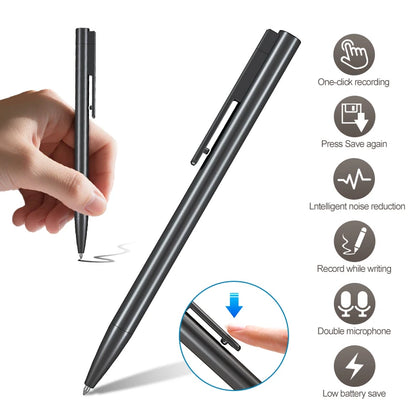 Voice Recorder Professional Recording Pen Voice Recorder Sound Recorder Intelligent Noise Reduction Auto Easy to Use 16G 32G 64G