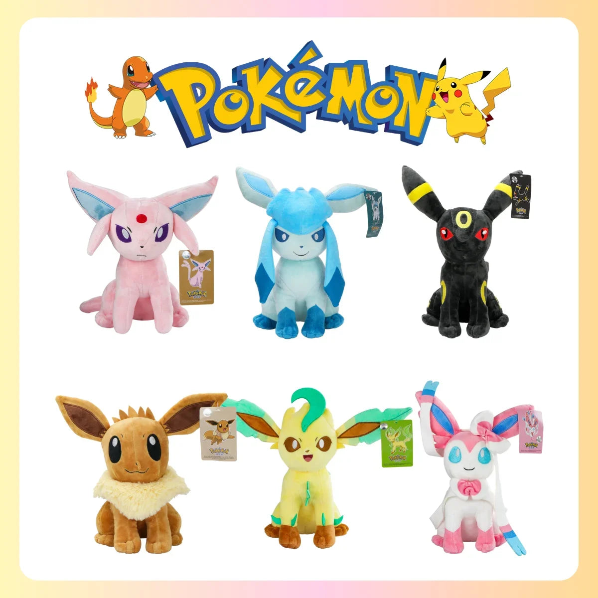 Eevee Plush Toys Stuffed Animal Game for Collectible Gift Soft Plushies Cartoon Character