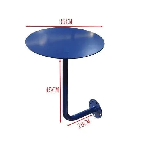 Modern Minimalist Stainless Steel Hang on Bar Table Compact Counter Space Saving Corner Desk for Cafe Shop Rustproof