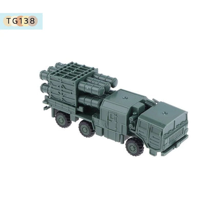 【New】1/144 China HQ-16 Air Defense Missile Launcher 4D Assembled Chariot Simulation Model Sand Table Toy No Glue Required