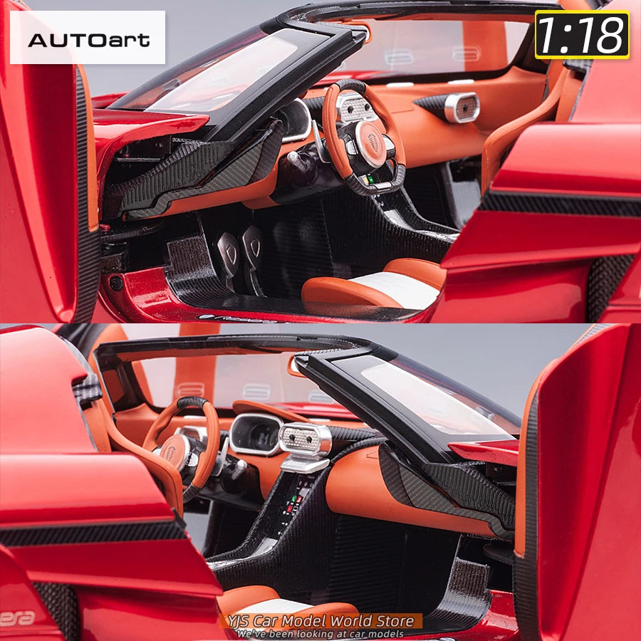 AUTOart model 1/18 Scale New  Koenigsegg Regera car model Static Decorative Items Holiday Gift Collection